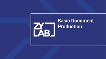 Basic Document Production