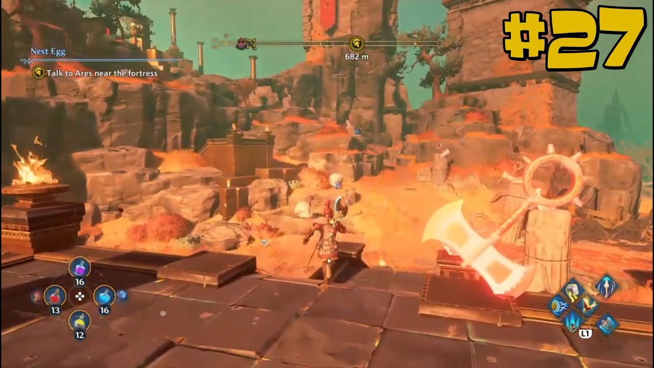 Immortals Fenyx Rising Arena of Wisdom and War's Den Island YouTube