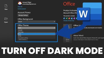 How To Turn Off Dark Mode in Microsoft Word