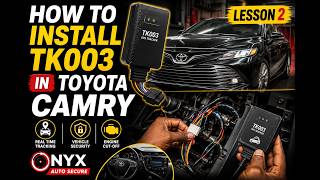 How to install tk003 in Toyota Camry lesson 2.