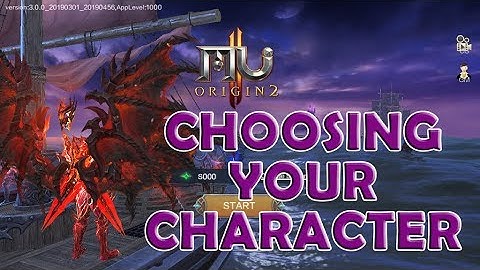 MU Origin 2 - Choosing your character