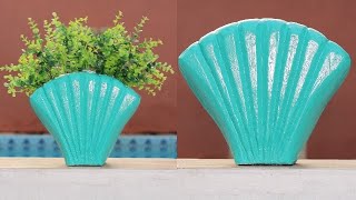 COMO FAZER VASO DE CIMENTO COM CAIXA DE LEITE