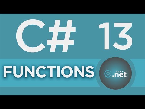 13. C# - Functions/Methods