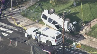 Philadelphia Police: 3 Suspects Arrested Following Armed Robbery, Crash In Mount Airy