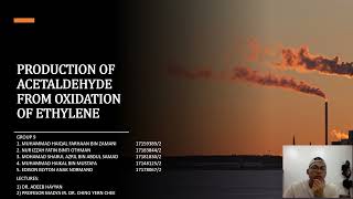 PRODUCTION OF ACETALDEHYDE FROM OXIDATION OF ETHYLENE