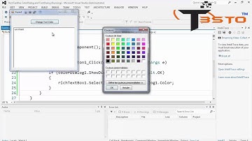 دورة تعلم برمجة سي شارب #C الدرس 52 الواجهات ▐RichTextBox وColorDialog و FontDialog