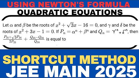alpha and beta are roots of x^2+√3x-16=0 ,gamma and delta roots of x^2+3x-1=0.Pn=alpha^n+beta^n, Qn=