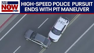 Police chase ends with pit maneuver in Southern California | LiveNOW from FOX