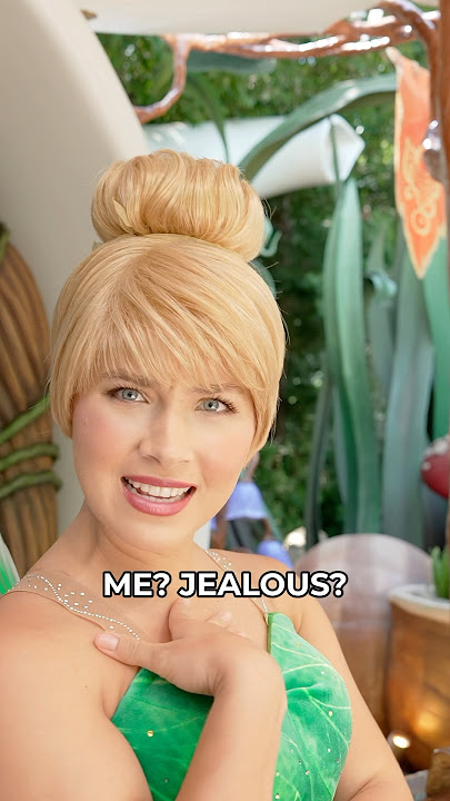 Tinker Bell Denies Being Jealous of Wendy at Disneyland! 🏰 #disneyland #tinkerbell #peterpan