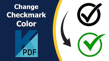 How to change color of checkmark in pdf using Kofax Power PDF