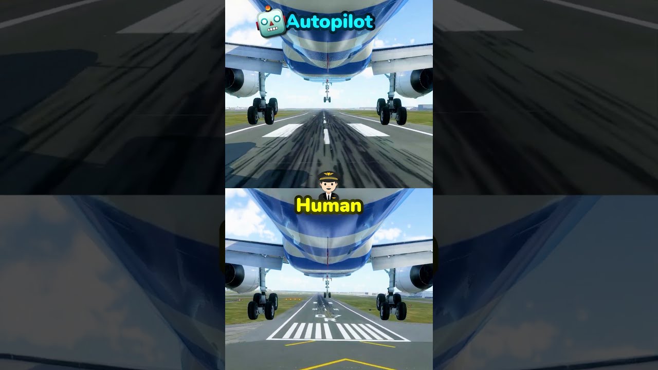 Autopilot VS Human Landing An Airplane Boeing 757 Edition
