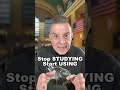 STOP STUDYING #English #LearnEnglish #英会話 #inglés #advice #shorts #naturalenglish