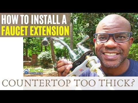 How to Install a Faucet Shank Extension