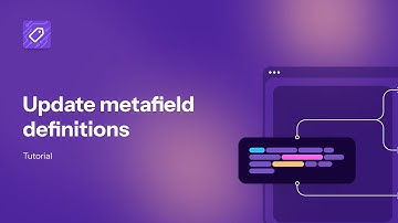 Updating metafield definitions - CopyTag