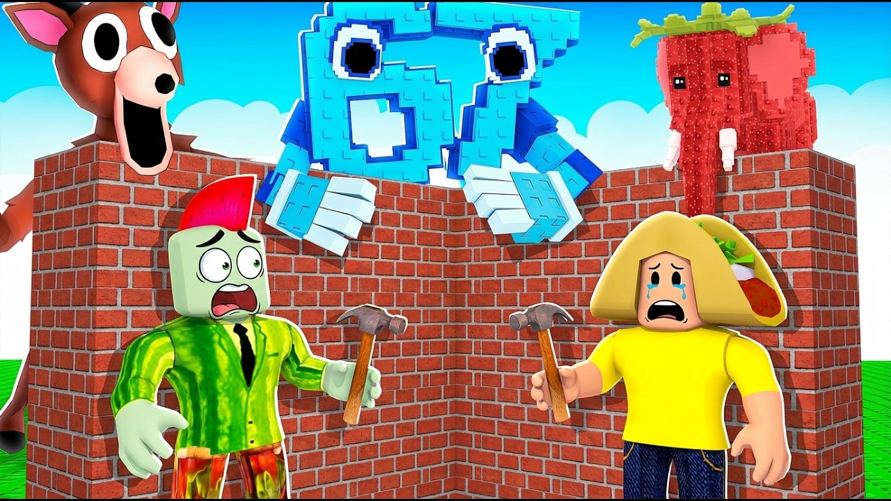 Bouw Om Te Overleven In 1 Kleur In Roblox!