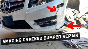 HOW TO FIX CRACKED BUMPER, AMAZING REPAIR
