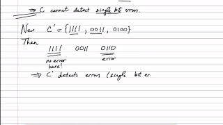 Error detecting codes