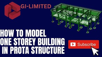 #how to model  One Storey Building In Prota structure