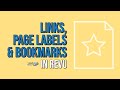 Links, Page Labels, and Bookmarks | Morning Coffee Revu