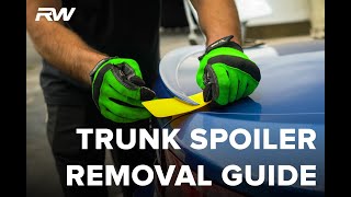 BMW Trunk Spoiler Step-by-Step Removal Guide - RW Carbon