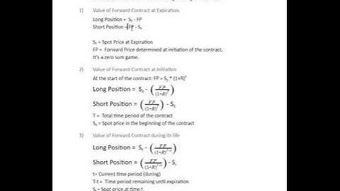Bright Analyst,CFA Level 1,Derivatives,Forward Contract Pricing