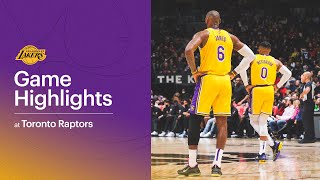 HIGHLIGHTS: Los Angeles Lakers at Toronto Raptors