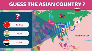 Can You Name The ASIAN Countries On MAP? - Countries Map Quiz 2024
