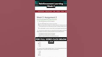 NPTEL Reinforcement Learning Week 2 Assignment Answers | NOC25-CS92 | IIT Madras | July–Dec 2025