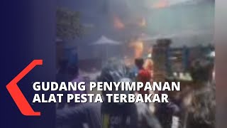 Gudang Penyimpanan Alat Pesta Terbakar