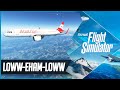 MSFS LIVE | Austrian NIGHT OPS | FlyByWire A32NX Mod | Vienna to Amsterdam (Round-trip)