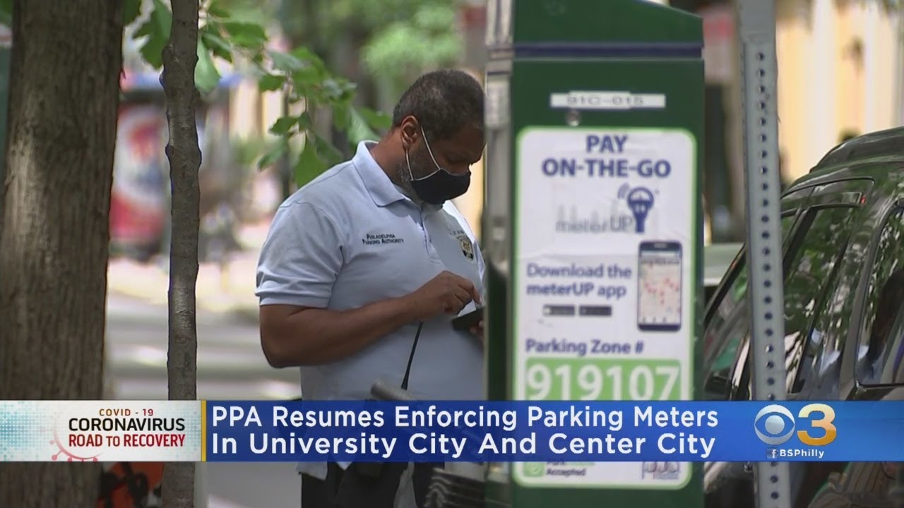 Philadelphia Parking Authority Resumes Enforcing Parking Meters - YouTube