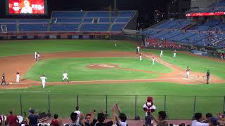 PC0022 20200922 , 五下 , 藍寅倫:短打成一壘前滾地球形成內野安打,滿壘。(統一7 ELEVEn獅啟用電視輔助判決,挑戰失敗,維持原判)