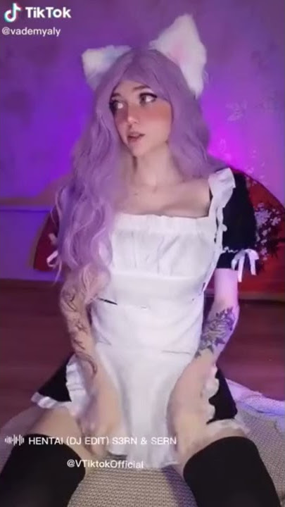 Catgirl Hentai Face Reaction On a Maid Dress | #shorts