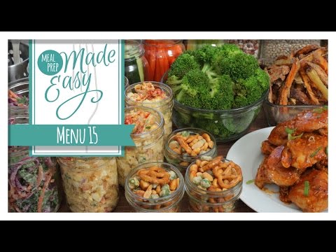 *NEW* Healthy Meal Prep Menu 15 | Baked Beans, Buffalo Chicken, Crunchy Kale Slaw