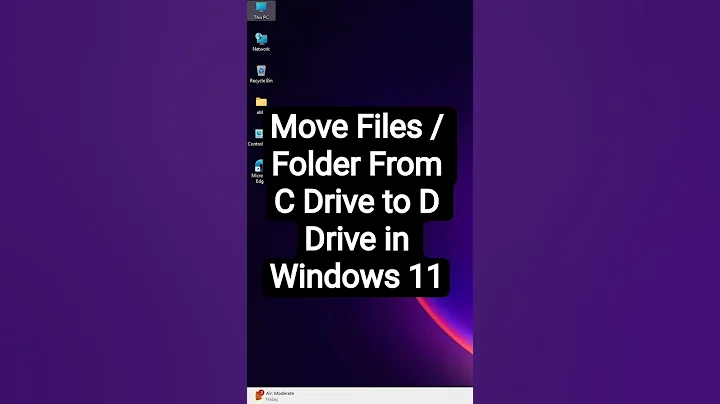 Move Files / Folder From C Drive to D Drive in Windows 11