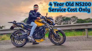 4 Year Old NS200 Service Cost Only😱//Ns200 Service Cost//Bajaj Pulsar NS200 Servicing/#ns200#sarvice