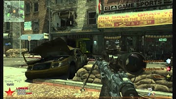 Mw2 : Double Kill QuickScope With 1 Player Wallbanged !