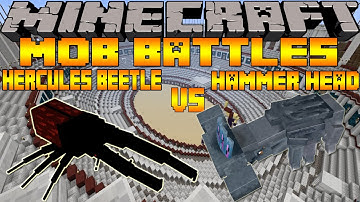 Minecraft Mob Battles Season 2: Hercules Beetle Vs. Hammerhead - Headbangers Ball