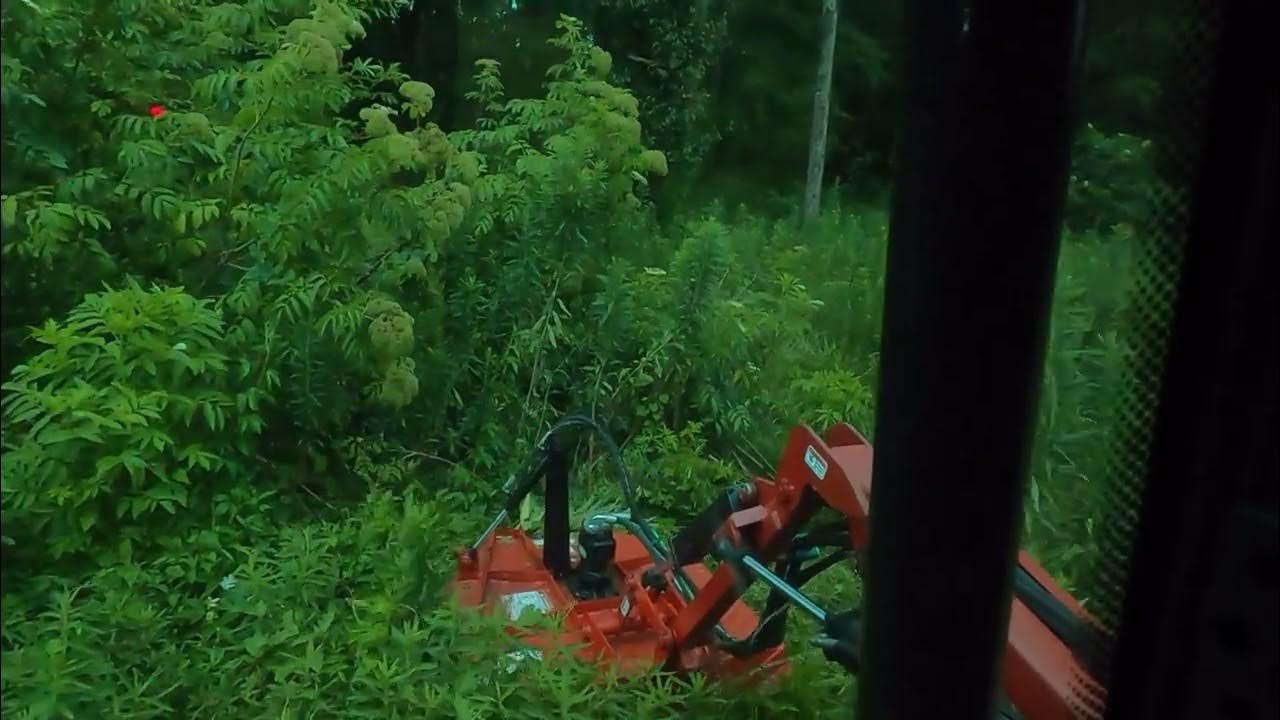 Hardee EV 1442 Boom Mower, Trying out the new cutting blades. YouTube