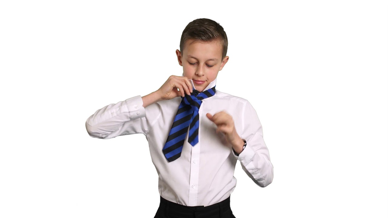 Simple School Tie Instructions  How to tie a tie for school – School  Ponytails