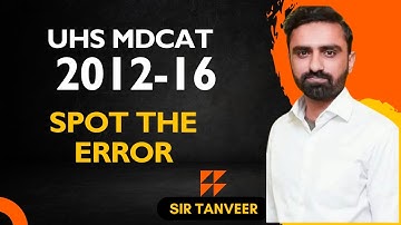 MDCAT English Past Papers (2012–2016) | Spot the Error Questions with Full Explanation