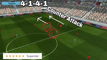Pes 2018 Mobile Android GamePlay #1 | 4-1-4-1 Counter Attack