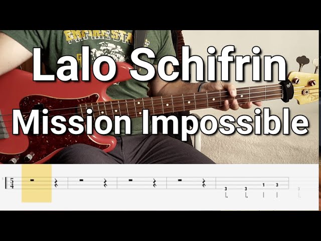 Lalo Schifrin - Mission Impossible (Bass Cover) Tabs class=
