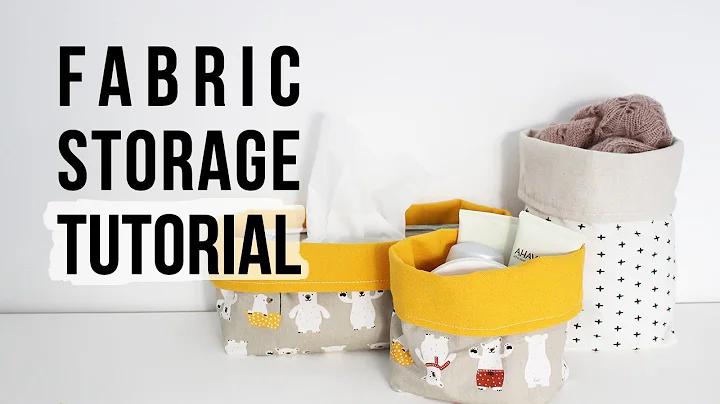 How to make fabric storage bins | Sewing Tutorial