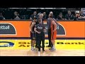 REFEREES TALK TO COACHES &amp; CAPTAINS AT HALFTIME - SYDNEY KINGSv CAIRNS TAIPANS