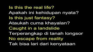 LYRIC DAN TERJEMAH LAGU QUEEN - BOHEMIAN RHAPSODY (Bahasa Indonesia)