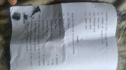 HPU MANAGEMENT ACCOUNTING QUESTION PAPER 2021