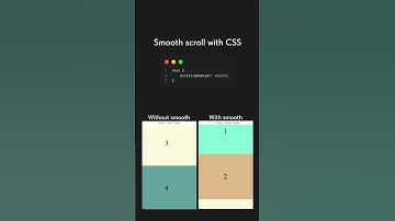 Плавный скролл с помощью css