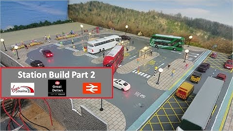 Great Deltan N gauge-Station build part 2, station drop off area