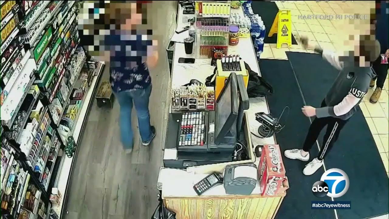 Video shows 12-year-old boy robbing Michigan gas station, firing gun | ABC7